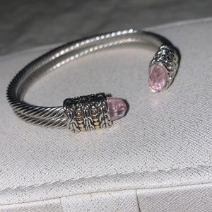 Double stone braided bracelet